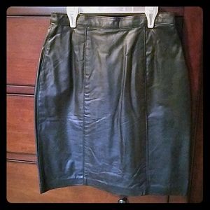 Leather skirt